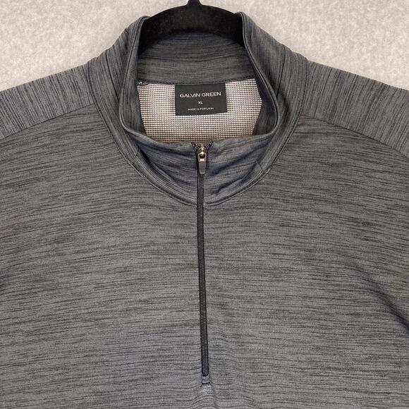 Galvin Green Shirt Mens XL Grey 1/4 Zip Pullover Golf Performance - Picture 2 of 10